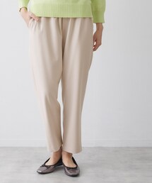 【洗える】ストレッチツイルテーパードパンツ