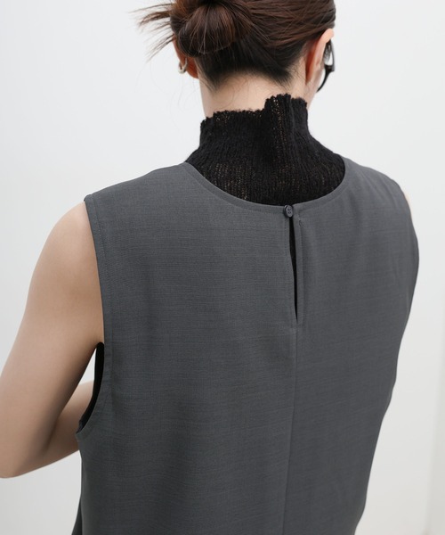 select MOCA（セレクトモカ）の「バックスリットUネックロングワンピース（ワンピース・レディース・ブラック/オフホワイト/ブラウン・FREE）」の5枚目の写真