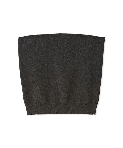 Mila Owen(ミラオーウェン)の「コットンブレンドニットチューブトップ(チューブトップ・レディース・ライトベージュ/チャコールグレー/ミント・F)」の2枚目の写真