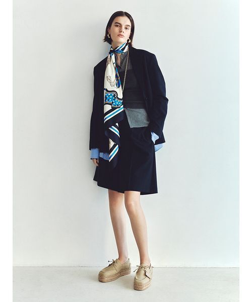 Mila Owen(ミラオーウェン)の「コットンブレンドニットチューブトップ(チューブトップ・レディース・ライトベージュ/チャコールグレー/ミント・F)」の5枚目の写真