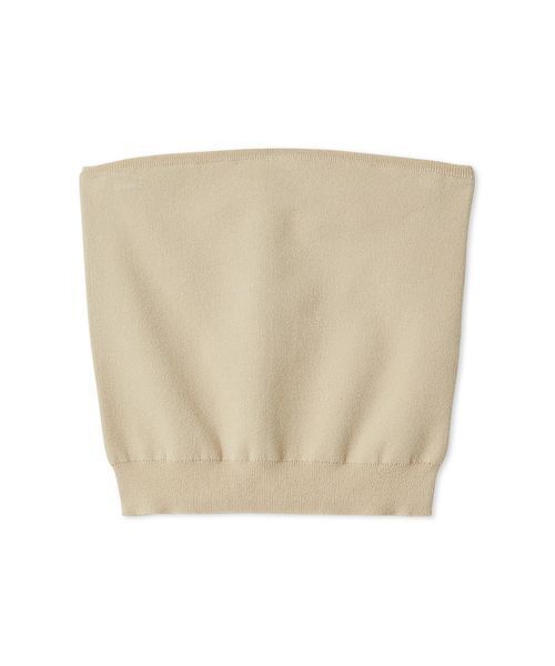 Mila Owen(ミラオーウェン)の「コットンブレンドニットチューブトップ(チューブトップ・レディース・ライトベージュ/チャコールグレー/ミント・F)」の19枚目の写真