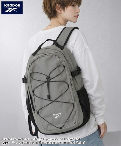 Reebok(リーボック)の「Reebok/リーボック バックパック リュック 大容量 30L リフレクター付き ドローコード付き(バックパック/リュック・メンズ・グレー/ブラック/チャコール・FREE)」の3枚目の写真