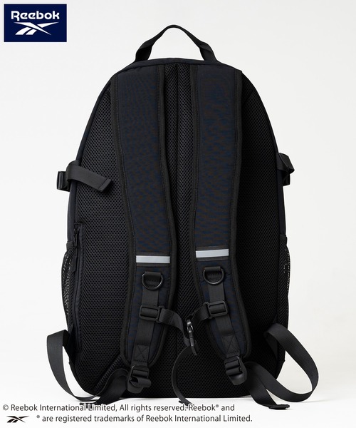 Reebok(リーボック)の「Reebok/リーボック バックパック リュック 大容量 30L リフレクター付き ドローコード付き(バックパック/リュック・メンズ・グレー/ブラック/チャコール・FREE)」の6枚目の写真