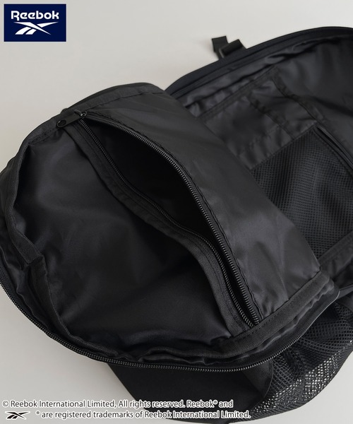 Reebok(リーボック)の「Reebok/リーボック バックパック リュック 大容量 30L リフレクター付き ドローコード付き(バックパック/リュック・メンズ・グレー/ブラック/チャコール・FREE)」の21枚目の写真