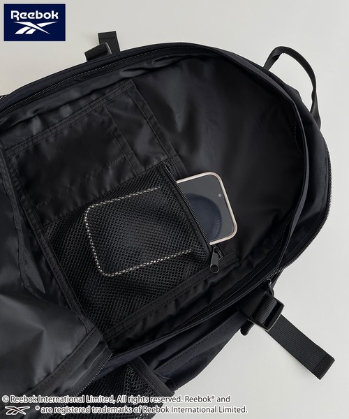 Reebok(リーボック)の「Reebok/リーボック バックパック リュック 大容量 30L リフレクター付き ドローコード付き(バックパック/リュック・メンズ・グレー/ブラック/チャコール・FREE)」の22枚目の写真