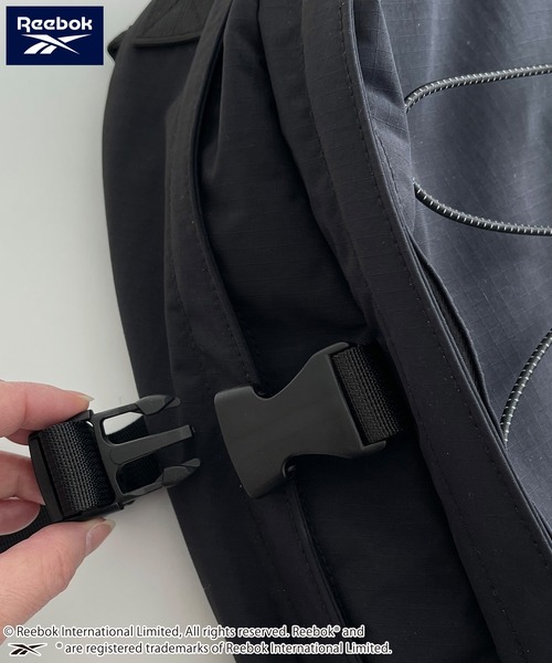 Reebok(リーボック)の「Reebok/リーボック バックパック リュック 大容量 30L リフレクター付き ドローコード付き(バックパック/リュック・メンズ・グレー/ブラック/チャコール・FREE)」の16枚目の写真