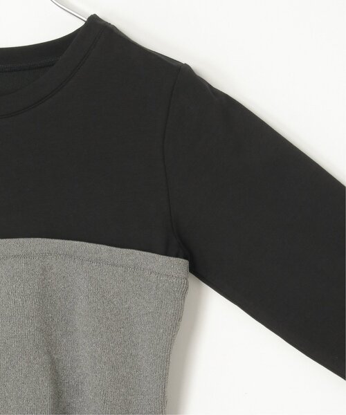 VENCEEXCHANGE(ヴァンスエクスチェンジ)の「異素材コンビビスチェ風プルオーバー(Tシャツ/カットソー・レディース・その他2/その他1/ブラック/オフホワイト・FREE)」の13枚目の写真
