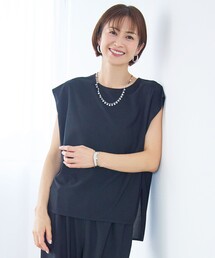 ストレッチアムンゼンフレンチスリーブ カットソー