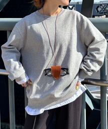 ISOOK | 【ISOOK / アイスー】オーバーサイズクルーネックスウェット / 春服 春トップス プルオーバー トレーナー ビッグシルエット ルーズ 無地 長袖 黒 ブラック グレー ピンク ZOZOTOWN限定(スウェット)