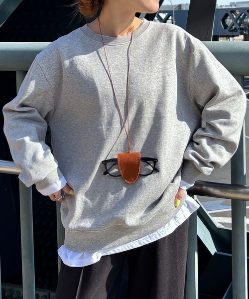 ISOOK(アイスー)の「【ISOOK / アイスー】オーバーサイズクルーネックスウェット / 春服 春トップス プルオーバー トレーナー ビッグシルエット ルーズ 無地 長袖 黒 ブラック グレー ピンク ZOZOTOWN限定(スウェット・レディース・ブラック/ピンク/グレー・FREE)」の1枚目の写真