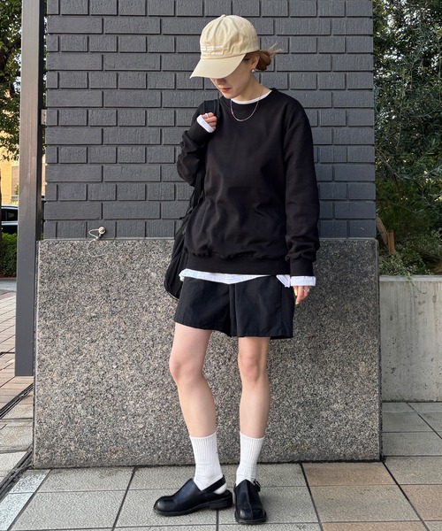 ISOOK(アイスー)の「【ISOOK / アイスー】オーバーサイズクルーネックスウェット / 春服 春トップス プルオーバー トレーナー ビッグシルエット ルーズ 無地 長袖 黒 ブラック グレー ピンク ZOZOTOWN限定(スウェット・レディース・ブラック/ピンク/グレー・FREE)」の10枚目の写真