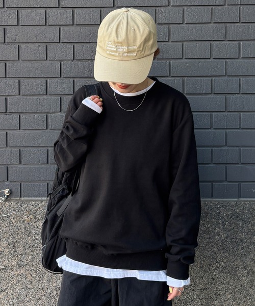 ISOOK(アイスー)の「【ISOOK / アイスー】オーバーサイズクルーネックスウェット / 春服 春トップス プルオーバー トレーナー ビッグシルエット ルーズ 無地 長袖 黒 ブラック グレー ピンク ZOZOTOWN限定(スウェット・レディース・ブラック/ピンク/グレー・FREE)」の9枚目の写真