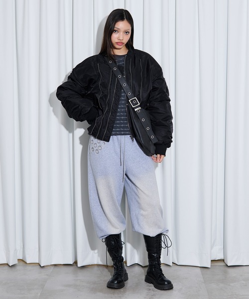 FTW（エフティダブリュー）の「ZIP DESIGN MA1（MA-1・レディース・カーキ/ブラック・SMALL/LARGE/MEDIUM）」の19枚目の写真