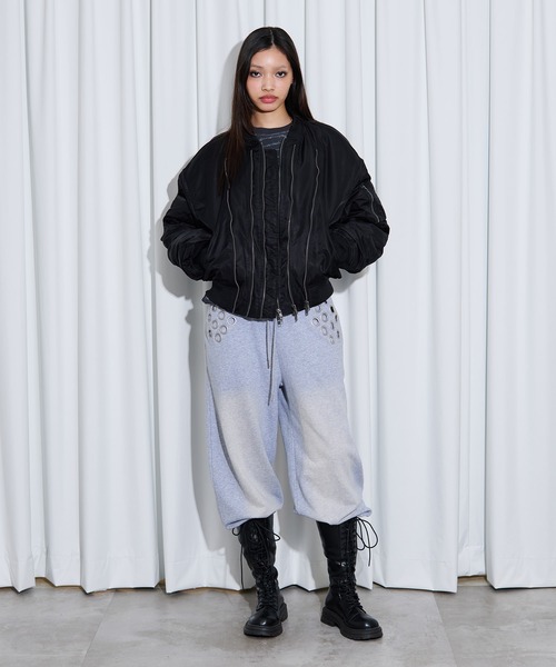 FTW（エフティダブリュー）の「ZIP DESIGN MA1（MA-1・レディース・カーキ/ブラック・SMALL/LARGE/MEDIUM）」の20枚目の写真