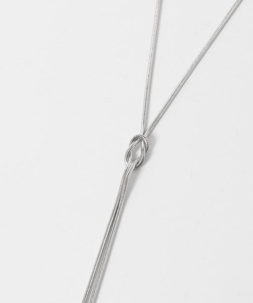 URBAN RESEARCH DOORS（アーバンリサーチドアーズ）の「スネークチェーンノットネックレス（ネックレス・レディース・ゴールド/シルバー・ONE）」の5枚目の写真