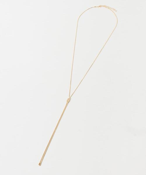 URBAN RESEARCH DOORS（アーバンリサーチドアーズ）の「スネークチェーンノットネックレス（ネックレス・レディース・ゴールド/シルバー・ONE）」の8枚目の写真