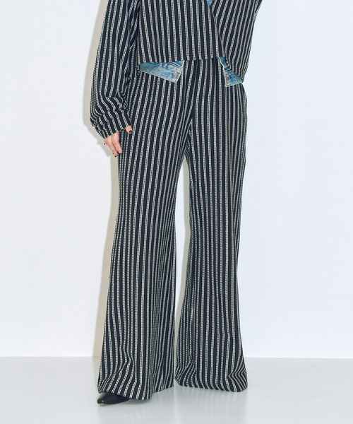 CITYSHOP（シティーショップ）の「[THE MOOD]パイルイージーパンツ（その他パンツ・レディース・ブラック/チャコールグレー・36/38）」の2枚目の写真