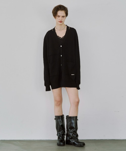 JOSE MOON（ジョゼムーン）の「KNIT SHORTPANTS/ニットショートパンツ（その他パンツ・レディース・ブラック/チャコールグレー・FREE）」の7枚目の写真