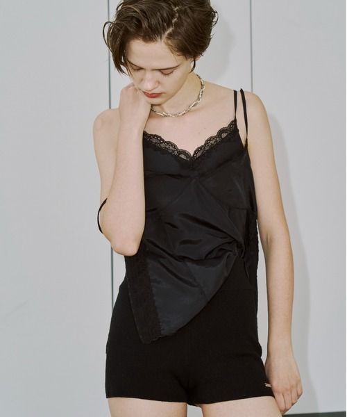 JOSE MOON（ジョゼムーン）の「KNIT SHORTPANTS/ニットショートパンツ（その他パンツ・レディース・ブラック/チャコールグレー・FREE）」の13枚目の写真