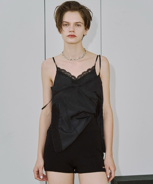 JOSE MOON（ジョゼムーン）の「KNIT SHORTPANTS/ニットショートパンツ（その他パンツ・レディース・ブラック/チャコールグレー・FREE）」の12枚目の写真