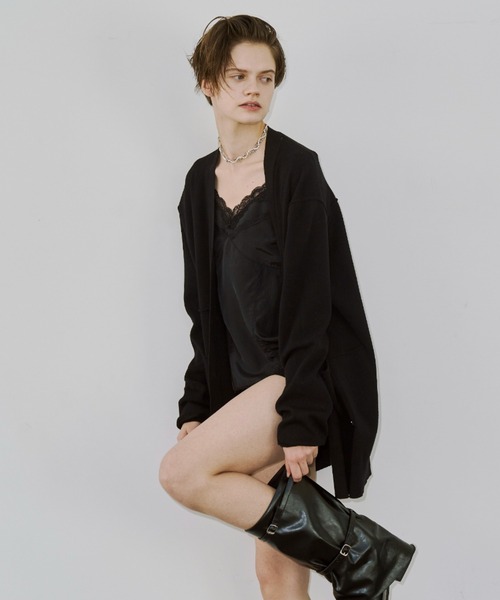 JOSE MOON（ジョゼムーン）の「KNIT SHORTPANTS/ニットショートパンツ（その他パンツ・レディース・ブラック/チャコールグレー・FREE）」の10枚目の写真