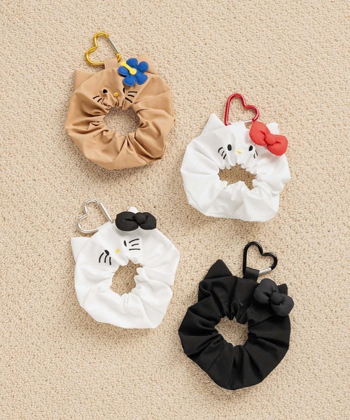 Me%(ミィパーセント)の「【HELLO KITTY】シュシュ 633298(その他雑貨・レディース・ゴールド/レッド/ブラック系その他/ブラック・FREE)」の5枚目の写真