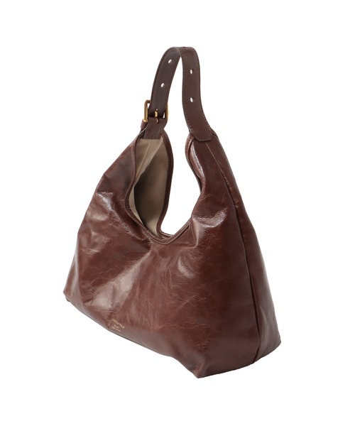 CHRISTIAN VILLA（クリスチャンヴィラ）の「CHRISTIAN VILLA / gloss leather top handle bag(グロスレザートップハンドルバッグ)（ショルダーバッグ・レディース・ブラウン・FREE）」の4枚目の写真