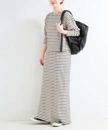 Simplicite（サンプリシテ）の「《2点セット》ウォッシャブル / ワッフルボーダーSETUP（ワンピース）」