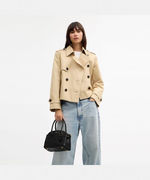 COACH(コーチ)の「ソフト エンパイア キャリーオール バッグ 21(ショルダーバッグ・レディース・ブラック系その他・ONE)」の2枚目の写真