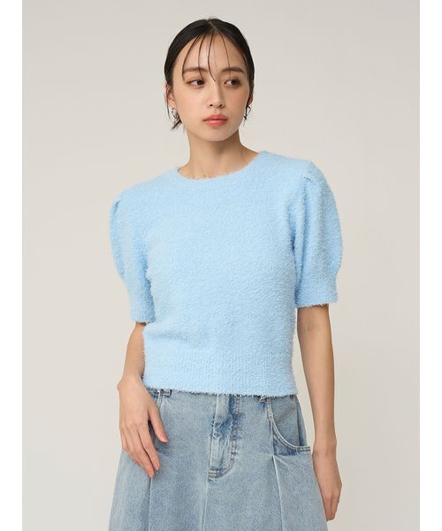 SNIDEL（スナイデル）の「ファンシーヤーンニットプルオーバー（ニット/セーター・レディース・アイボリー/ライトブルー/その他/ラベンダー・F）」の5枚目の写真