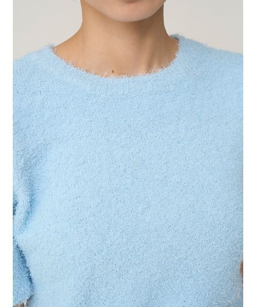 SNIDEL（スナイデル）の「ファンシーヤーンニットプルオーバー（ニット/セーター・レディース・アイボリー/ライトブルー/その他/ラベンダー・F）」の9枚目の写真