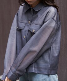 VENCEEXCHANGE（ヴァンスエクスチェンジ）の「シアーダンボールデニムプリントGジャン（デニムジャケット）」