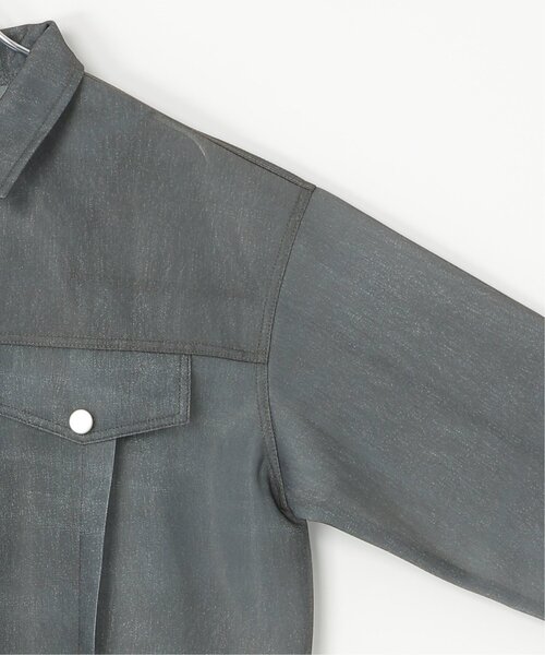 VENCEEXCHANGE(ヴァンスエクスチェンジ)の「シアーダンボールデニムプリントGジャン(デニムジャケット・レディース・ネイビー/ブルー・FREE)」の5枚目の写真