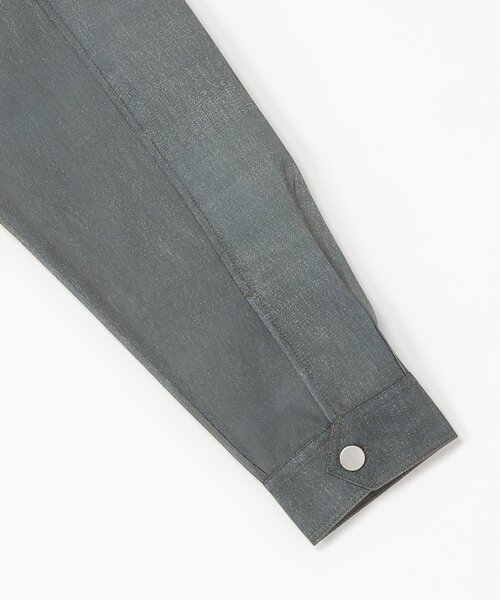 VENCEEXCHANGE(ヴァンスエクスチェンジ)の「シアーダンボールデニムプリントGジャン(デニムジャケット・レディース・ネイビー/ブルー・FREE)」の6枚目の写真