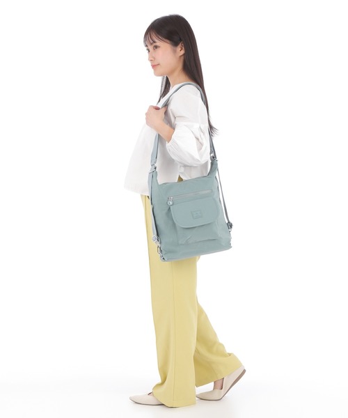 BACKYARD FAMILY(バックヤードファミリー)の「Melody 3WAY バッグ(バックパック/リュック・レディース・ブラック/カーキ/ライトブルー/ライトグレー/ライトグリーン/サーモンピンク・FREE)」の9枚目の写真
