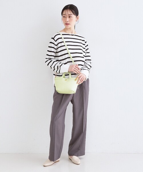 OPAQUE.CLIP（オペークドットクリップ）の「2WAY巾着付ミニトート（ショルダーバッグ・レディース・オフホワイト/ブラック/ベージュ/グリーン系・00）」の20枚目の写真