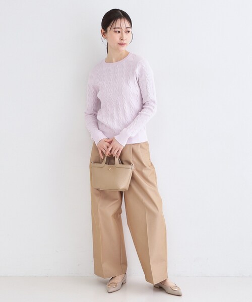 OPAQUE.CLIP（オペークドットクリップ）の「2WAY巾着付ミニトート（ショルダーバッグ・レディース・オフホワイト/ブラック/ベージュ/グリーン系・00）」の17枚目の写真