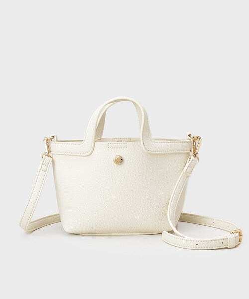 OPAQUE.CLIP（オペークドットクリップ）の「2WAY巾着付ミニトート（ショルダーバッグ・レディース・オフホワイト/ブラック/ベージュ/グリーン系・00）」の16枚目の写真