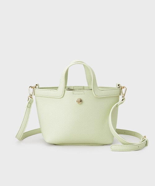 OPAQUE.CLIP（オペークドットクリップ）の「2WAY巾着付ミニトート（ショルダーバッグ・レディース・オフホワイト/ブラック/ベージュ/グリーン系・00）」の13枚目の写真