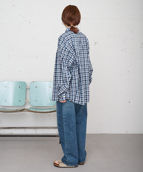 B.C STOCK(ベーセーストック)の「【ZOZO限定】ウォッシャブル / パターンシャツ(シャツ/ブラウス・レディース・ブラウン/ネイビー/イエロー・FREE)」の16枚目の写真