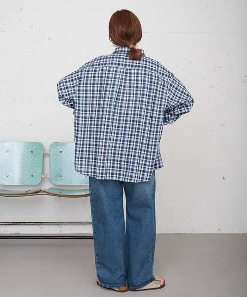 B.C STOCK(ベーセーストック)の「【ZOZO限定】ウォッシャブル / パターンシャツ(シャツ/ブラウス・レディース・ブラウン/ネイビー/イエロー・FREE)」の17枚目の写真