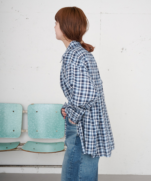 B.C STOCK(ベーセーストック)の「【ZOZO限定】ウォッシャブル / パターンシャツ(シャツ/ブラウス・レディース・ブラウン/ネイビー/イエロー・FREE)」の20枚目の写真