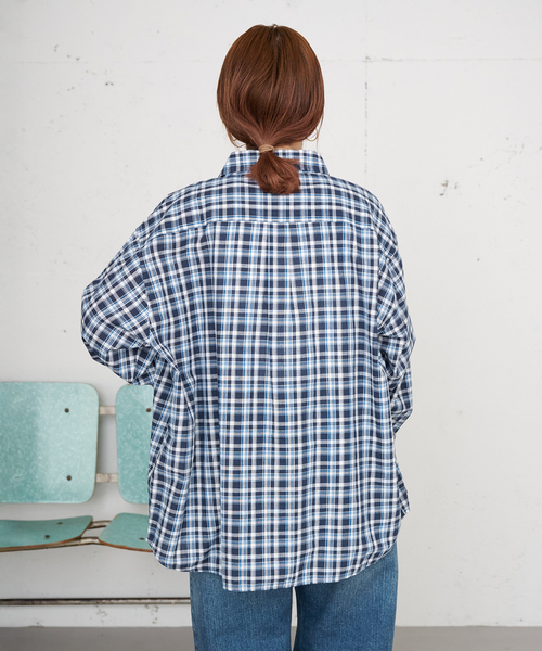 B.C STOCK(ベーセーストック)の「【ZOZO限定】ウォッシャブル / パターンシャツ(シャツ/ブラウス・レディース・ブラウン/ネイビー/イエロー・FREE)」の21枚目の写真