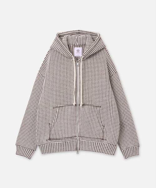 SEAGREEN BIG WAFFLE HOODIE