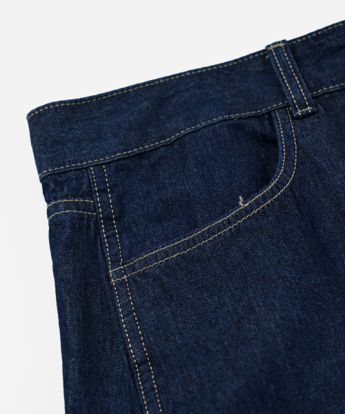 FRIZMWORKS（フリズムワークス）の「CURVED DENIM PANTS _ INDIGO（デニムパンツ・メンズ・その他・SMALL/MEDIUM/LARGE/X-LARGE）」の5枚目の写真
