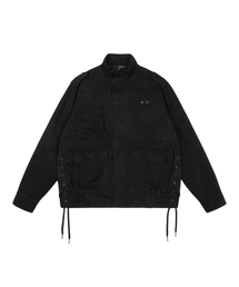 セール】Nova Drawstring Field Jacket (Khaki)（ミリタリージャケット