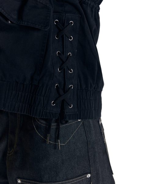 AAKAM（アーカム）の「Nova Drawstring Field Jacket (Black)（ミリタリージャケット・レディース・その他・1/2）」の8枚目の写真