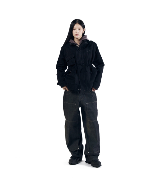 AAKAM（アーカム）の「Nova Drawstring Field Jacket (Black)（ミリタリージャケット・レディース・その他・1/2）」の9枚目の写真