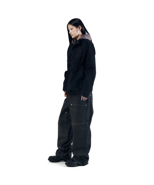 AAKAM（アーカム）の「Nova Drawstring Field Jacket (Black)（ミリタリージャケット・レディース・その他・1/2）」の10枚目の写真