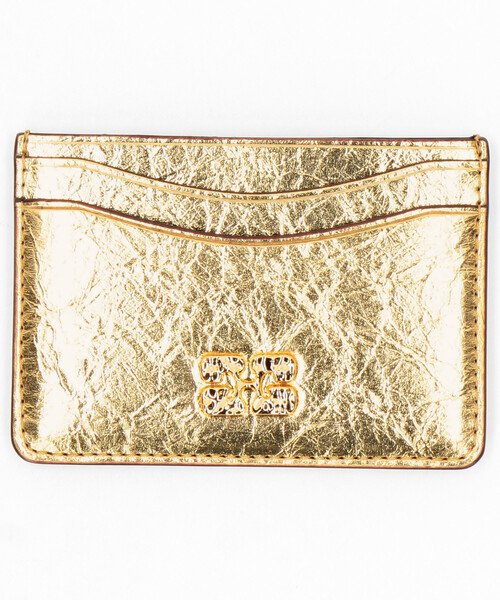 GANNI/ガニー Card Holder Crushed / B3010026 / メタリックカード